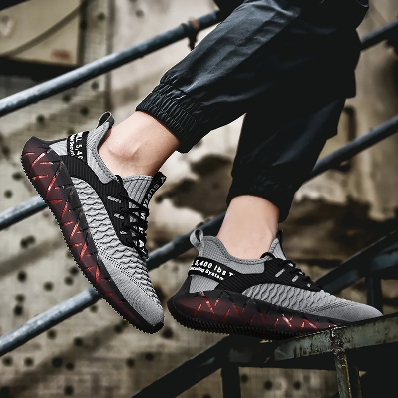 

Hot Sale Light Man Running Shoes Comfortable Breathable Men's Sneaker Casual Antiskid and Wear-resistant Jogging Men Sport Shoes