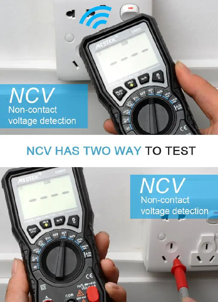 Цифровой мультиметр NCV 6000 отсчетов автоматический выбор диапазона измеритель