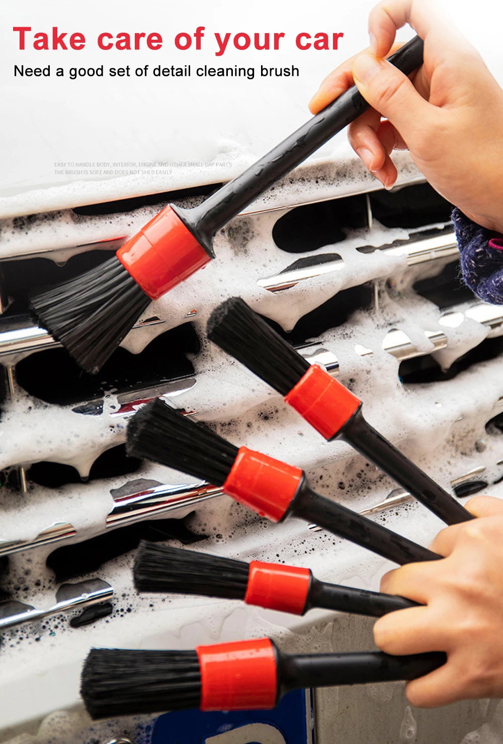 

5 шт., щётки для чистки автомобиля