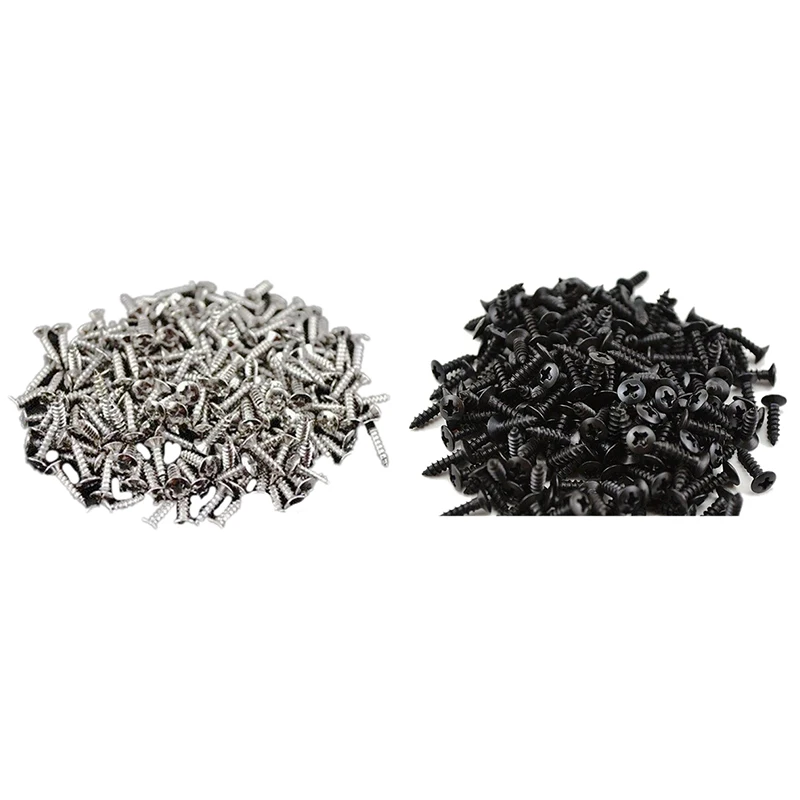 100pcs Guitar Pickguard Screws For Fender Strat/Tele Electric Guitar Bass