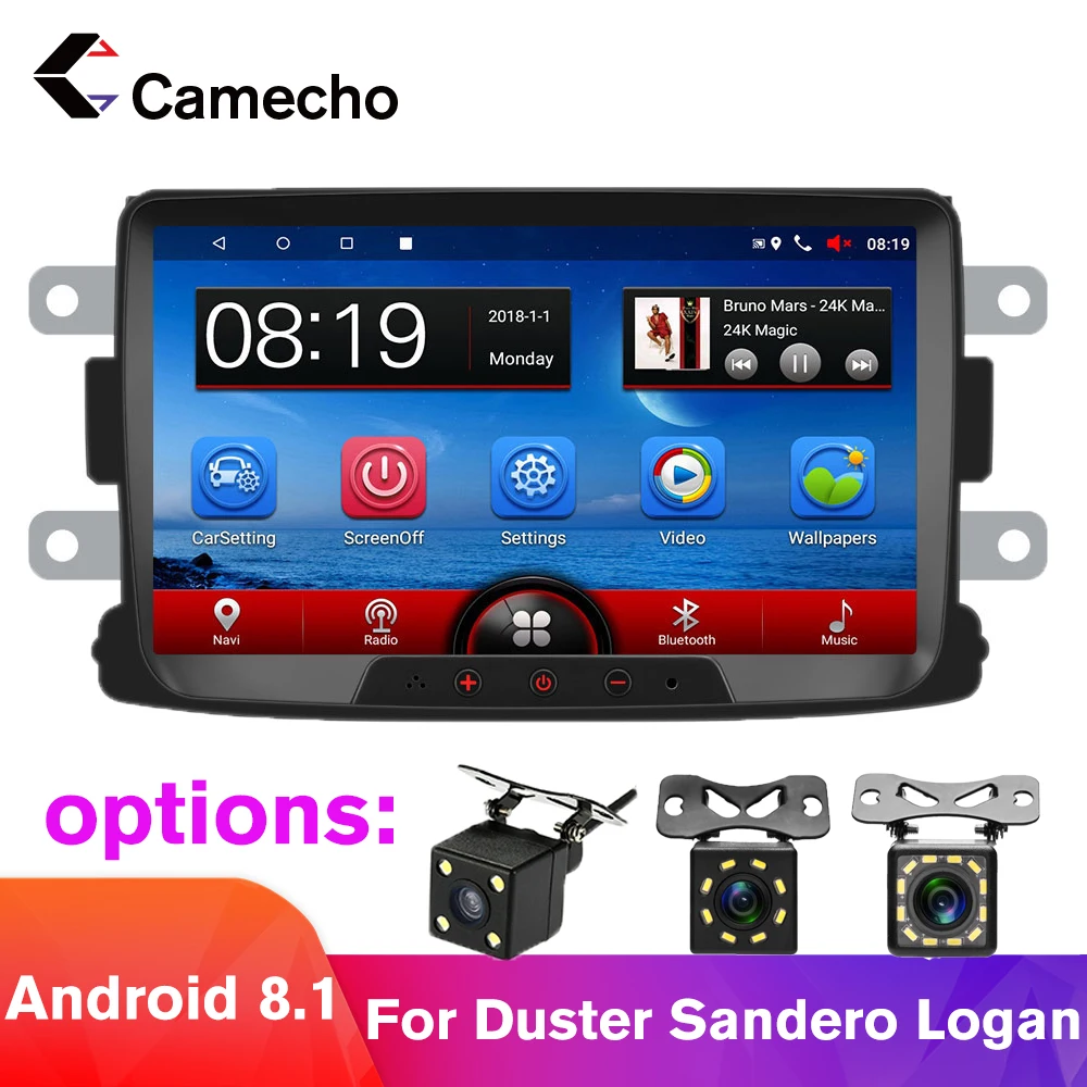 Camecho 8 ''GPS Android 1 MP5 мультимедийный плеер 2Din Buletooth автомобильное радио Зеркало