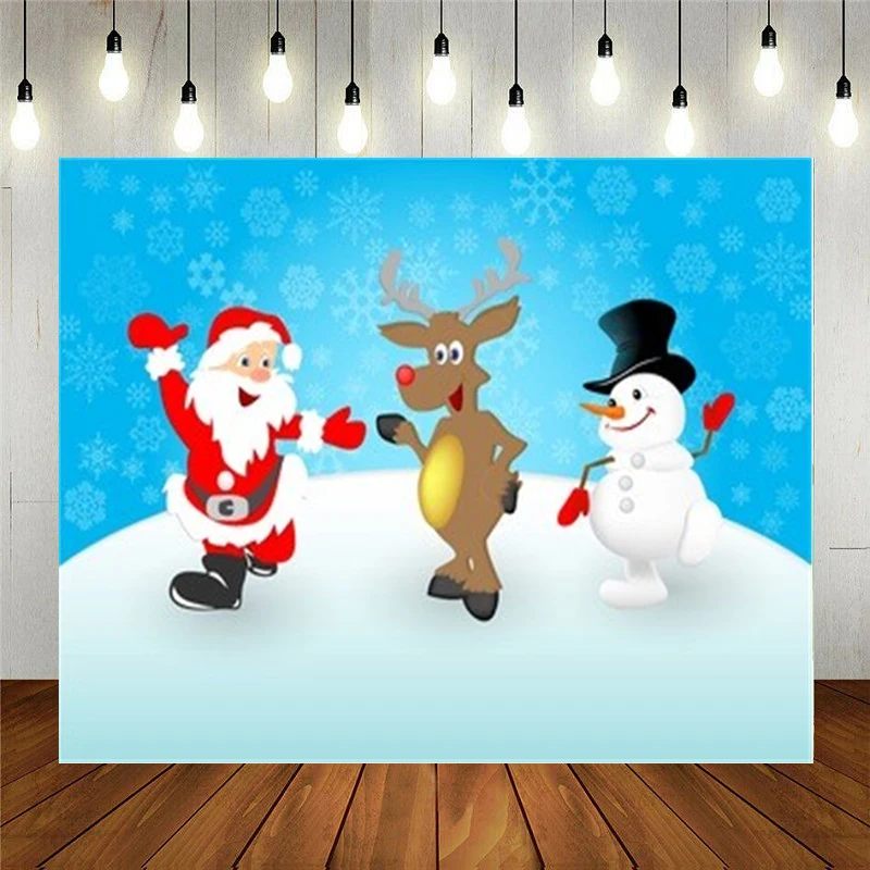 Реквизит для фотостудии Nitree Виниловый фон фотосъемки Рождественское украшение