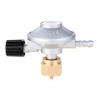 ajustable flow low pressure propane regulator with 8mm barb hose connection connect 1lb disposal bottle valve for camping stove