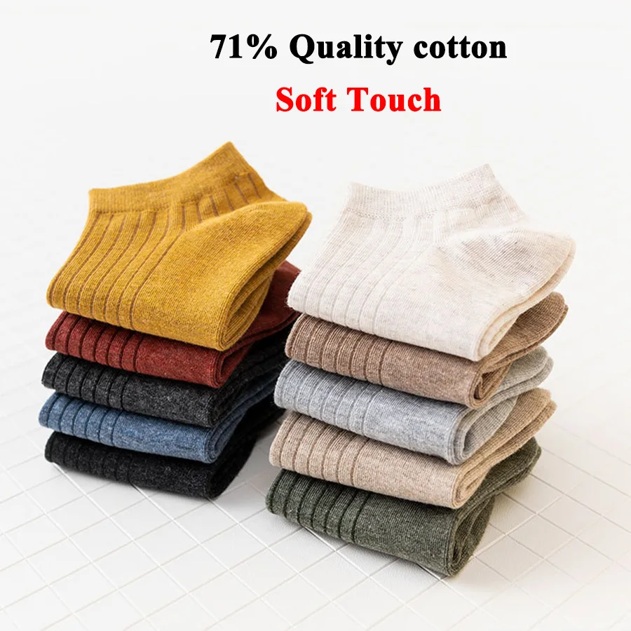 10 пар/лот, однотонные женские носки в повседневном стиле, хлопковые короткие носки женские летние тонкие носки, европейские размеры 35-39