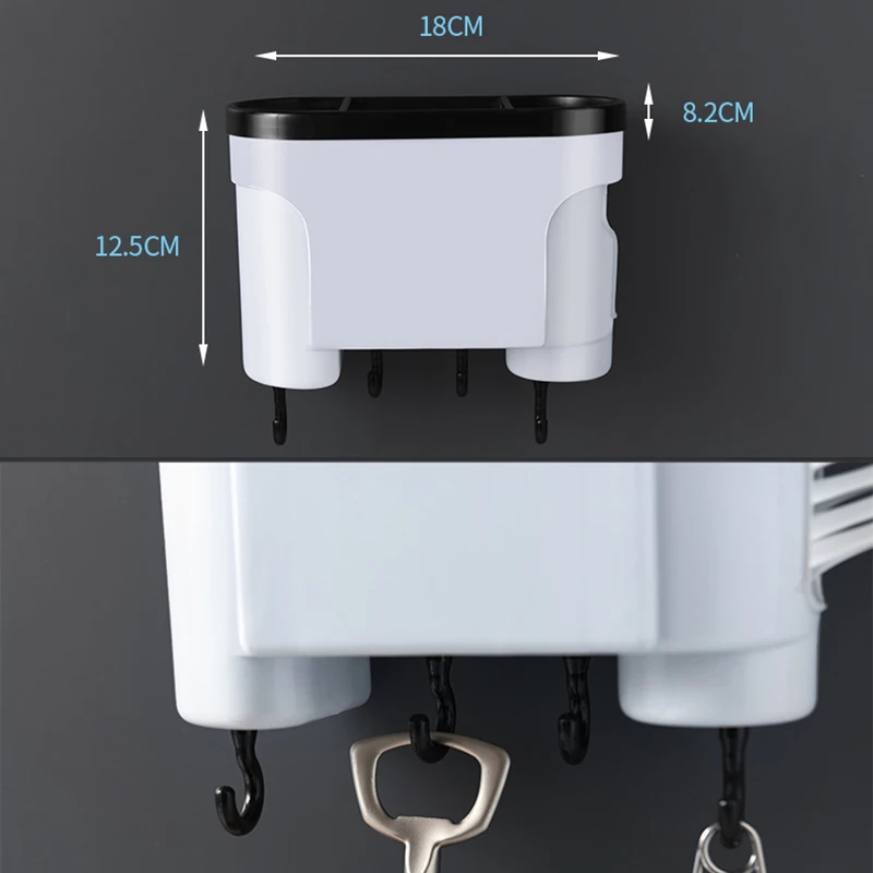 Настенный стеллаж для хранения кухонных вилок держатель ложки органайзер ножей