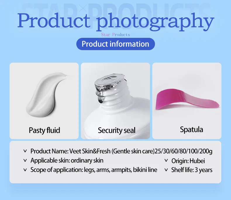 

Effective Hair Removal Cream Painless For Armpit Legs and Arms Skin Care Body Care Depilatory Cream