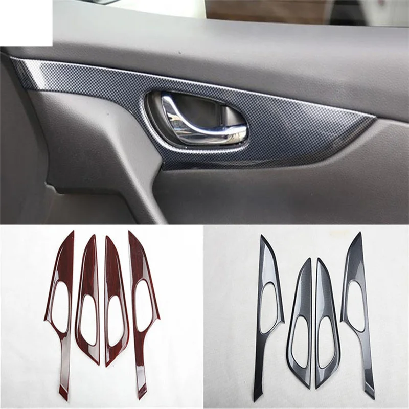 4 шт./лот ABS углеродное волокно или деревянная зернистая Внутренняя дверь