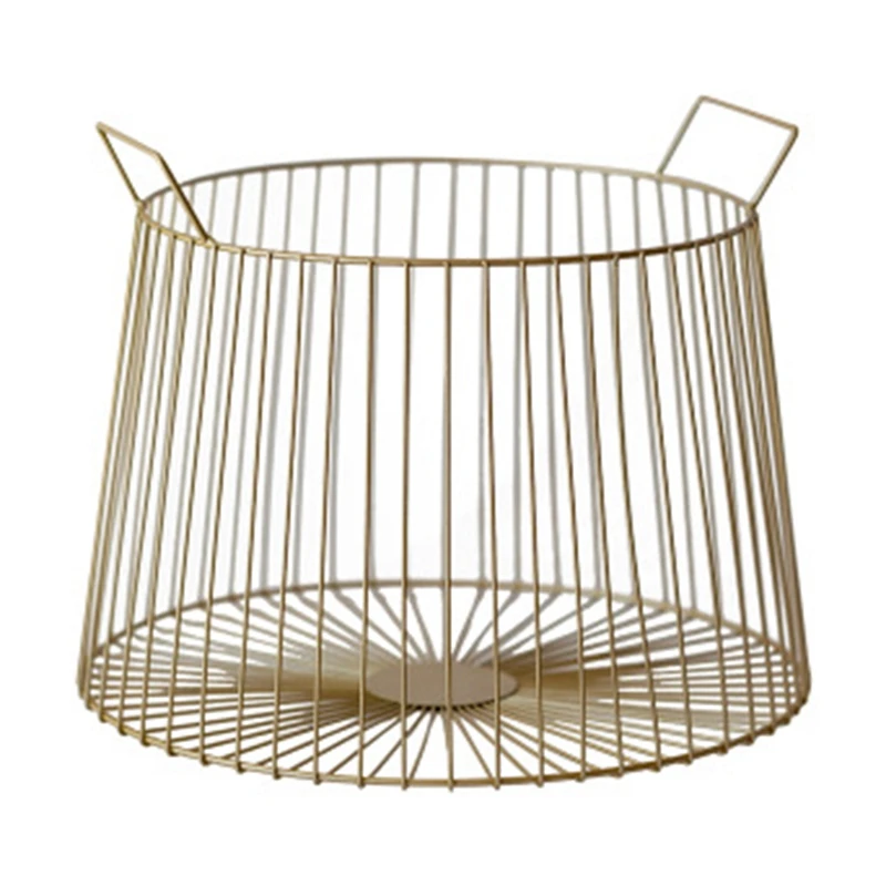 

Nordic чугунный металлический домашнее хранилище корзина ванной комнаты корзина для белья и грязной одежды Игрушка Корзина Органайзер