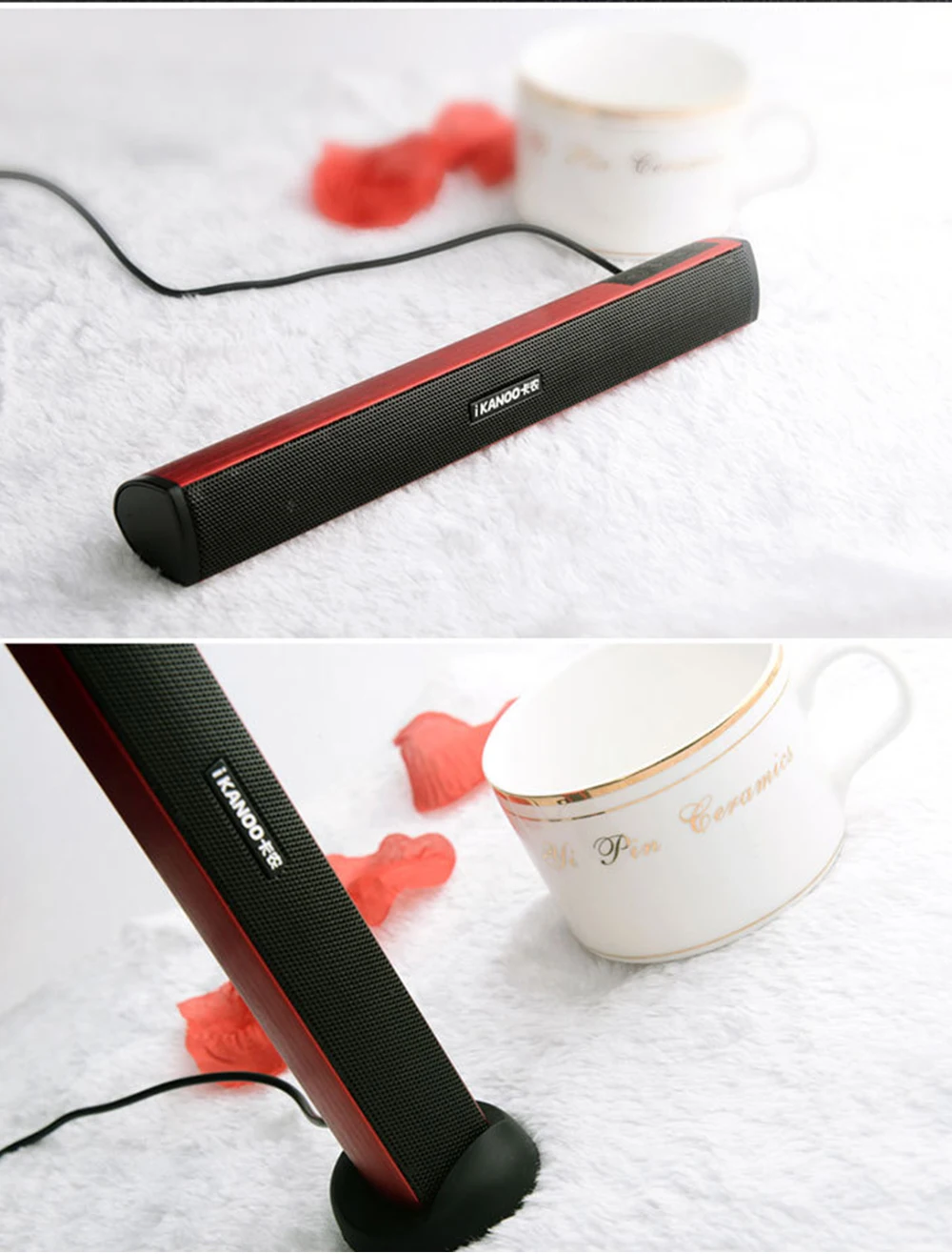 

Computer Speakers Wired Portable Subwoofer USB Soundbar Bass Speaker Mini 3D Stereo Loudspeaker Music Box For PC Laptop Macbook