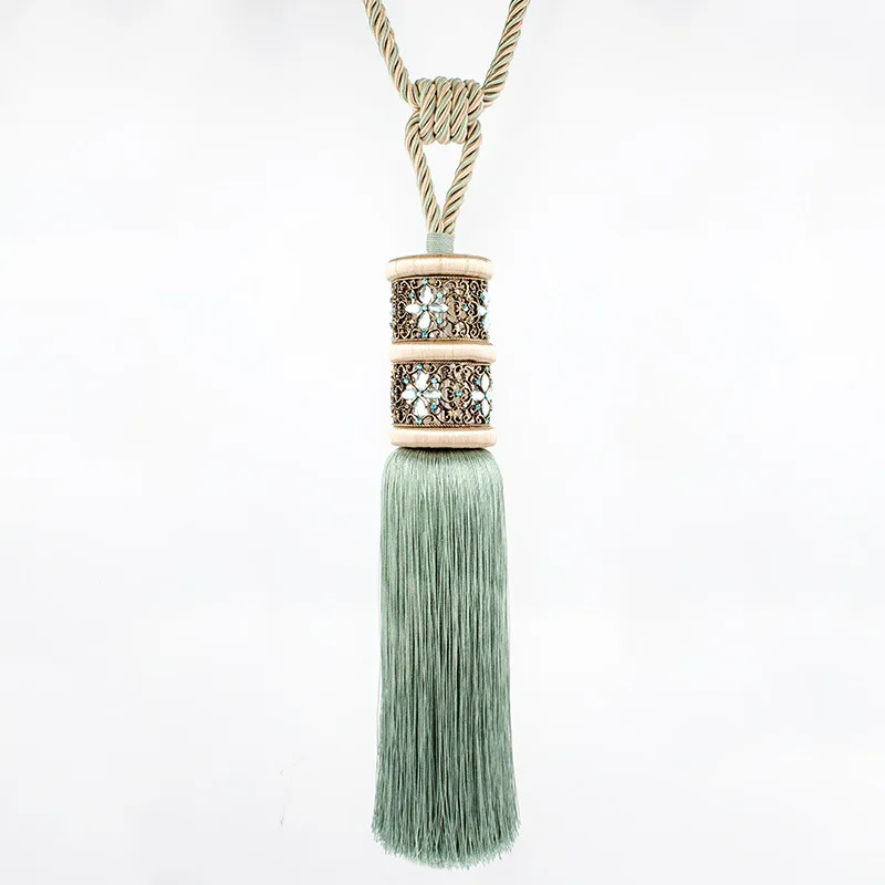 

Classic Curtain Tassel Tiebacks Fringe Curtains for Windows 1 Pair