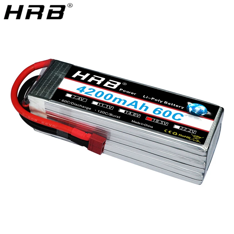 Аккумулятор HRB 5S 18 5 V Lipo 4200mah XT60 T Deans EC5 XT90 S TRX для мультикоптера FPV самолета
