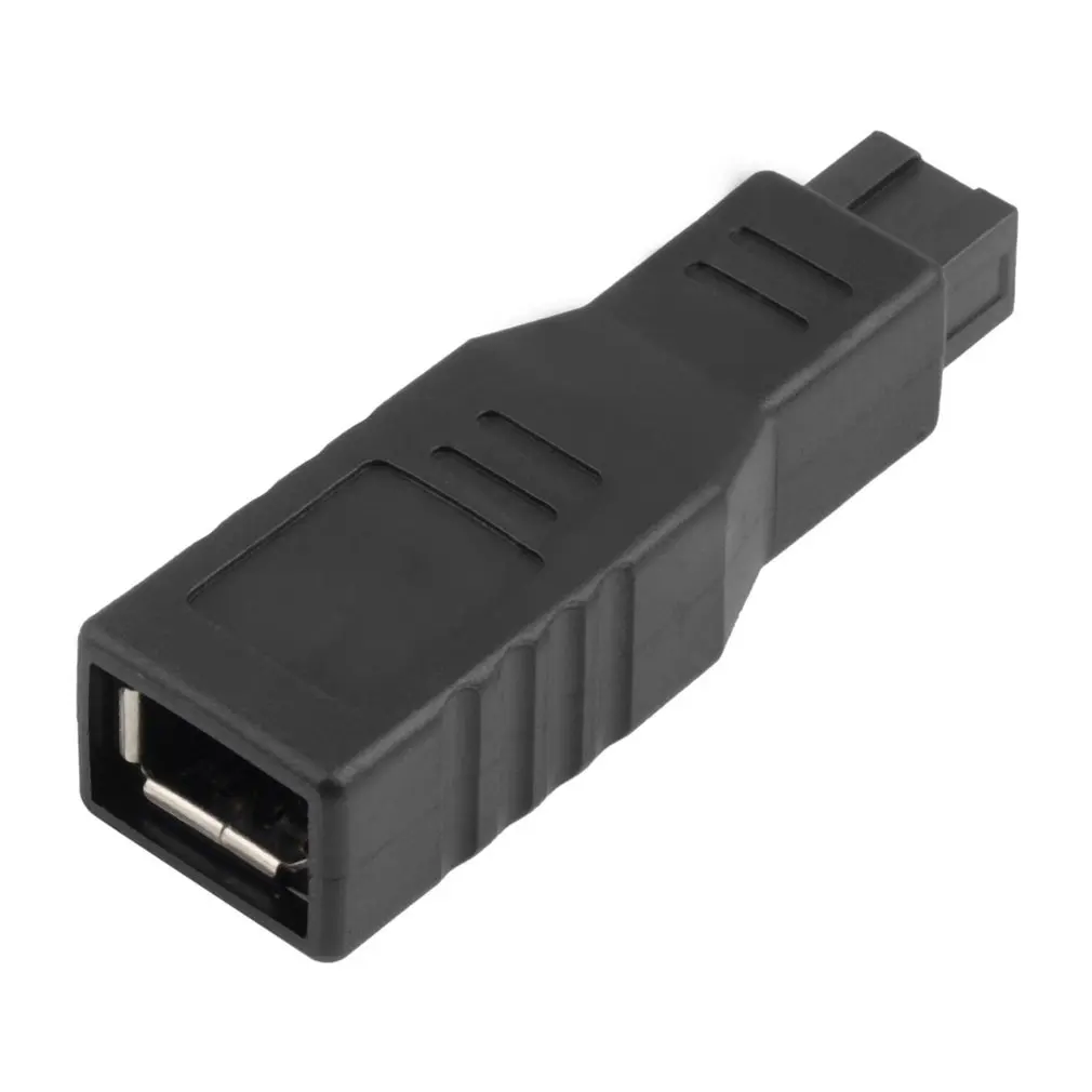 

1pc/2pcs New Fire Wire Adapter Converter Connecter 800 to 400 9/6 Pin IEEE 1394 Black Cable Adapter Wholesale High Quality