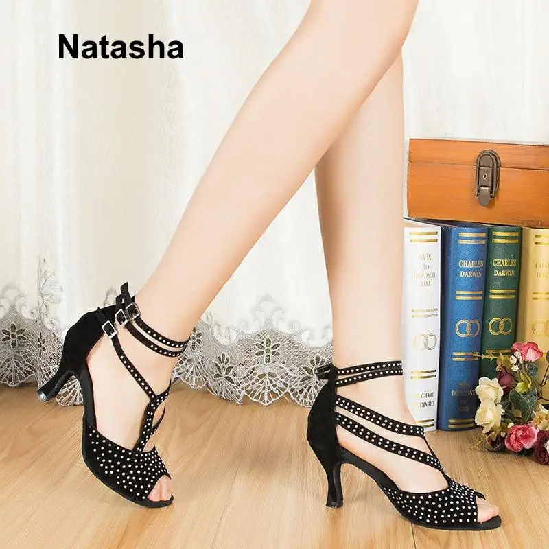 Обувь для латиноамериканских национальных танцев Natasha хит продаж бальных на