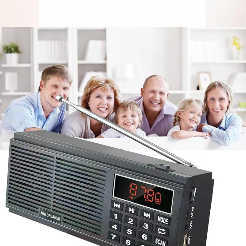 MOOL AM FM радио стерео двойной динамик Mp3 музыкальный плеер Поддержка подключения к
