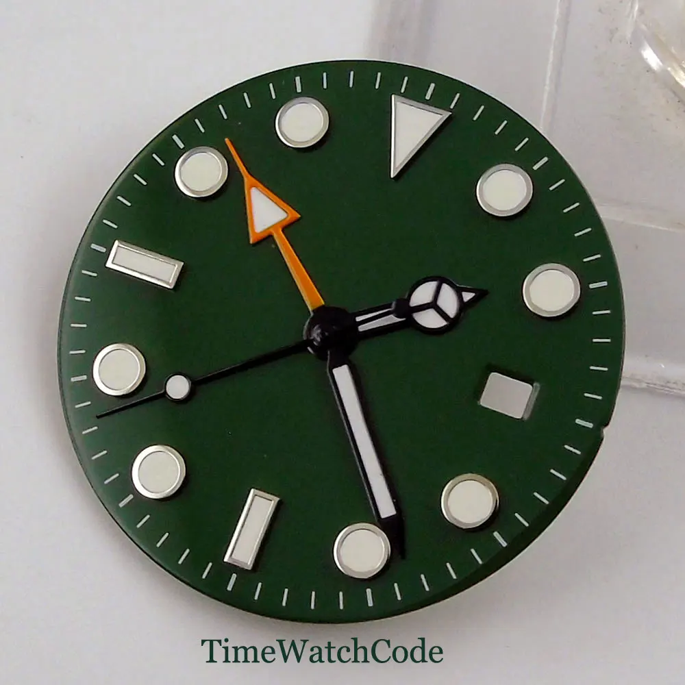 Циферблат для часов 31 3 мм запчасти стрелок окно даты подходит Mingzhu 3804 функция GMT 4