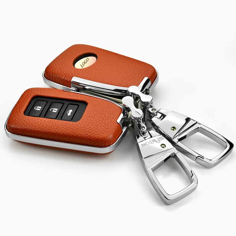 Верхний слой кожа + ABS чехол для дистанционного ключа от машины автомобильный Lexus