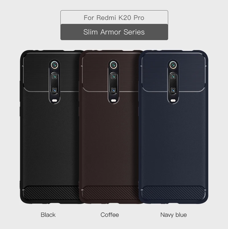 For Xiaomi 9T Pro phone case luxury armor business soft shell for Redmi 6A 7A 8A Pro GO K20 NOTE 7 8 pro can wireless charging