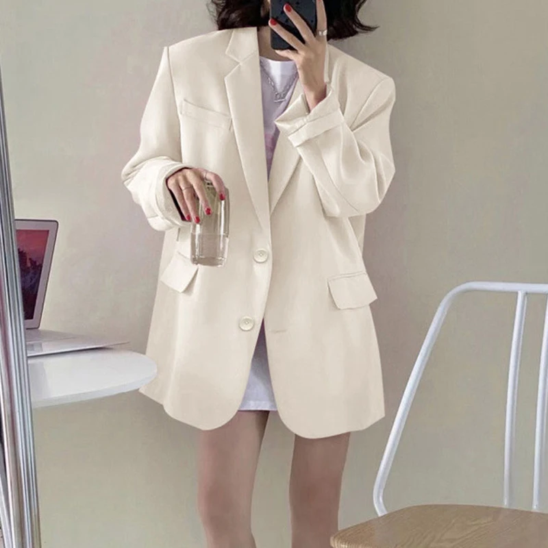 Женский офисный свободный Блейзер Sungtin куртка для женщин весна-осень 2021