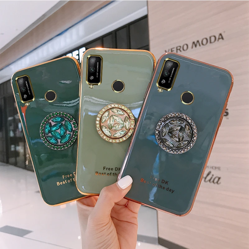 Роскошный чехол с гальваническим покрытием 6D для Huawei Honor Play 4 T мягкий из