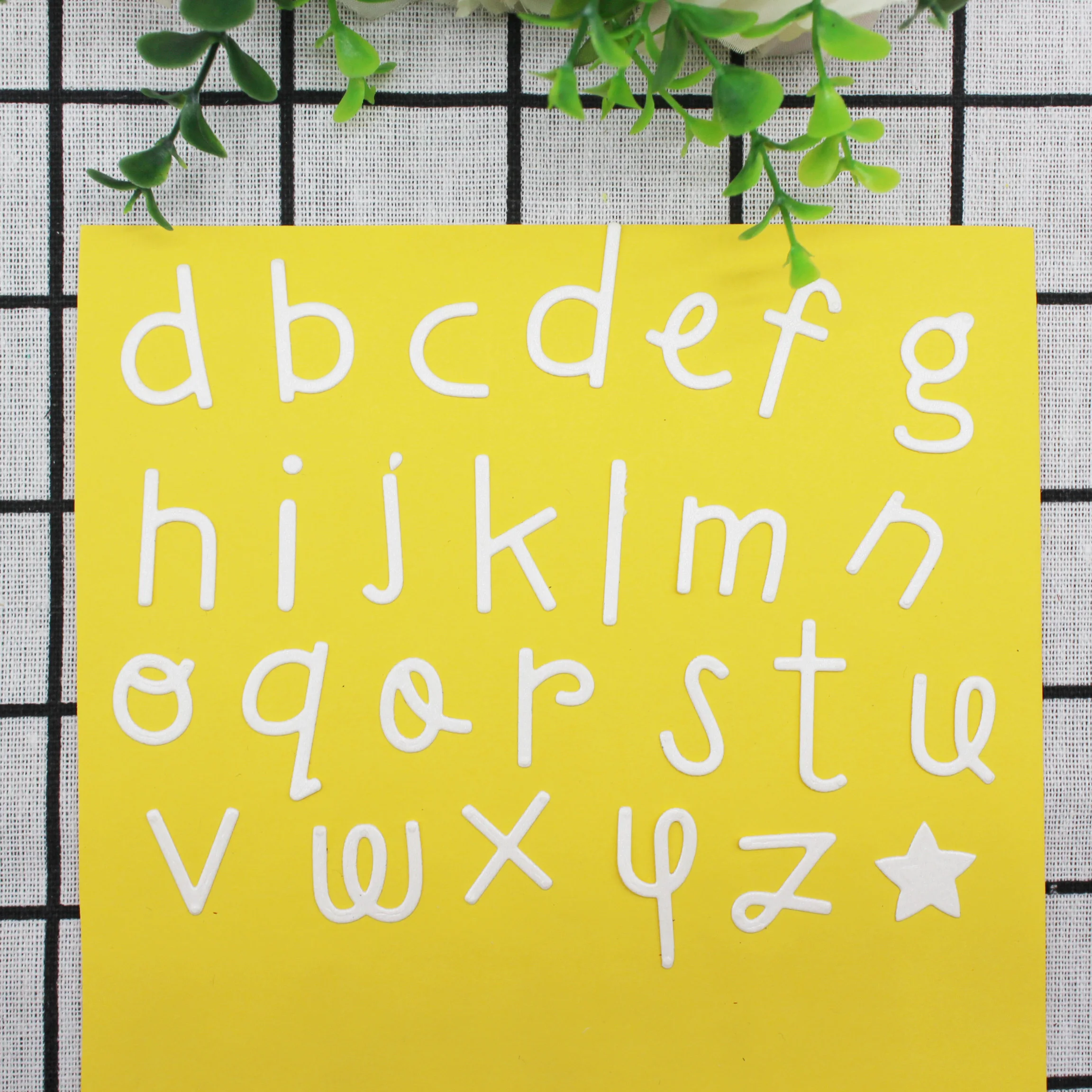 

26 lowercase letters DIY scrapbook album embossed paper card decoration craft die-cut metal cutting star die clip die