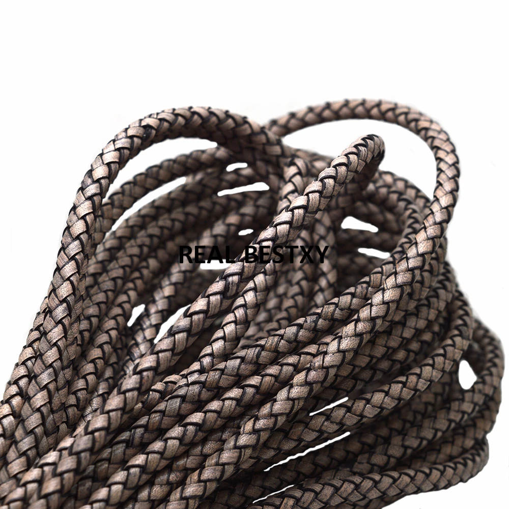 2 м/лот прибл. 6 мм высококачественные шнуры из натуральной воловьей кожи первого