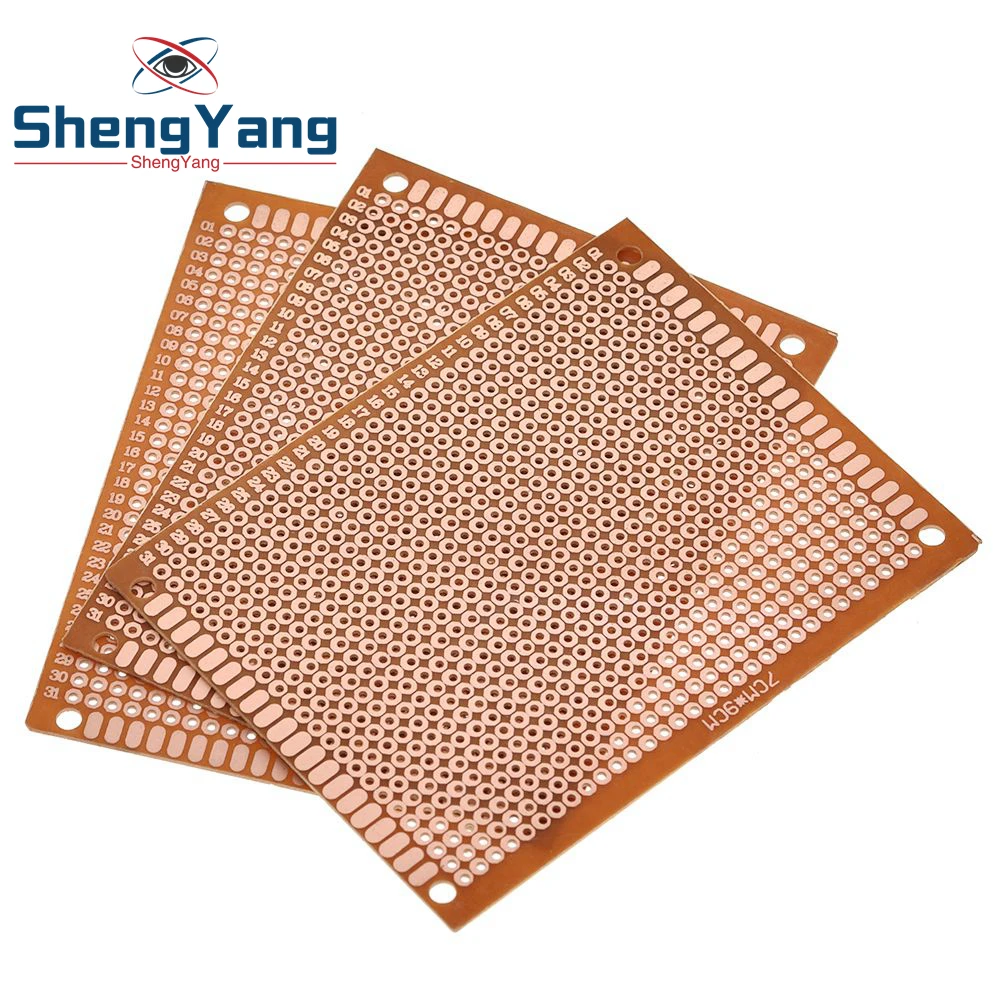 

10pcs 7x9 7*9cm Single Side Prototype PCB Breadboard Universal Board Experimental Bakelite Copper Plate Circuirt Board Yellow