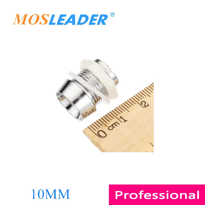 

Mosleader 1000pcs Plastic Copper Metal 10MM Light Emitting Diode LED Holder Mount Panel Display Thread Mount Holder Metal spacer