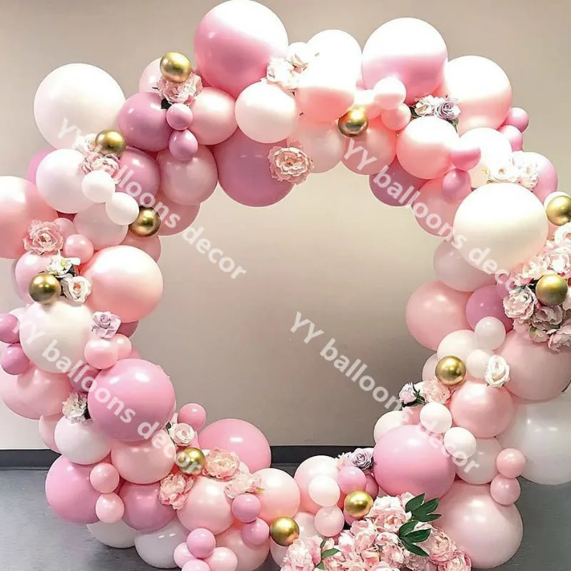 105pcs Baby Shower DIY Marble s Garland Kit 1 Chrome Gold Orange White Peach Birthday Wedding Party Decor | Дом и сад