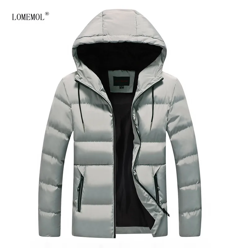 

Men's Winter Warm Parkas High-quality Hooded Thick Short Parkas Mens Simple Fashion Solid Color Parkas Casual Korean Style Trend