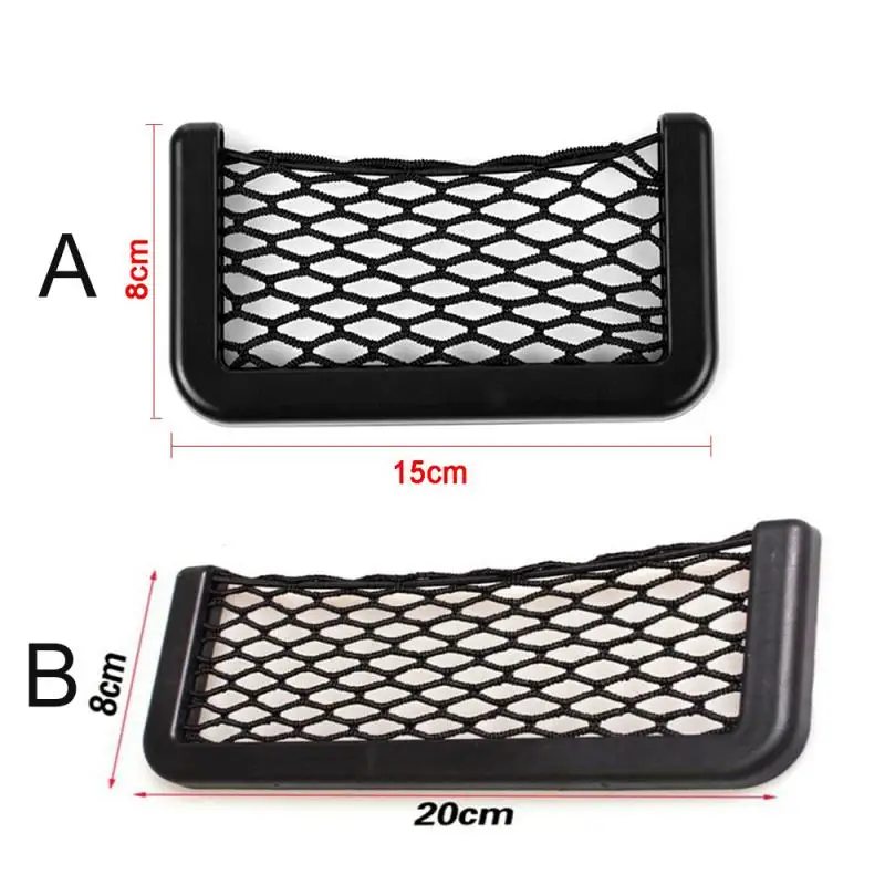 1PC Car Organizer Storage Bag Auto Back Rear Mesh Holder For Phone Wallet Key Accessories 20*8CM 8*15CM Universal | Автомобили и