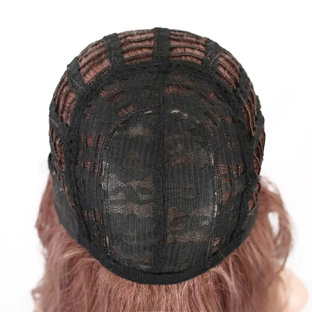 

Short Wig With Bangs Bob Curly Wavy Synthetic Purple Cosplay Wig loose wave wig for women Costume Wigs Dark Purple Color