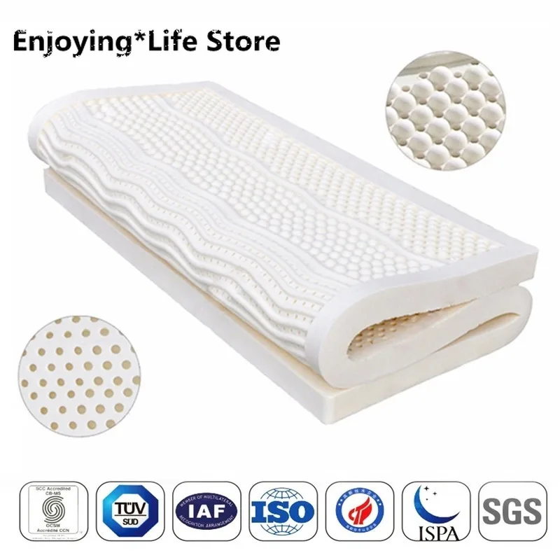 

Natural Latex MattressTatami Mat For Body Massage Bed Sleeping muebles de dormitorio Single Double Bed Full Queen King Size