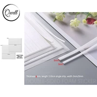 qwell 3mm thick 5mm3mm width double sided adhesive foam strips diy scrapbooking shaker card craft project tool length 13 8cm