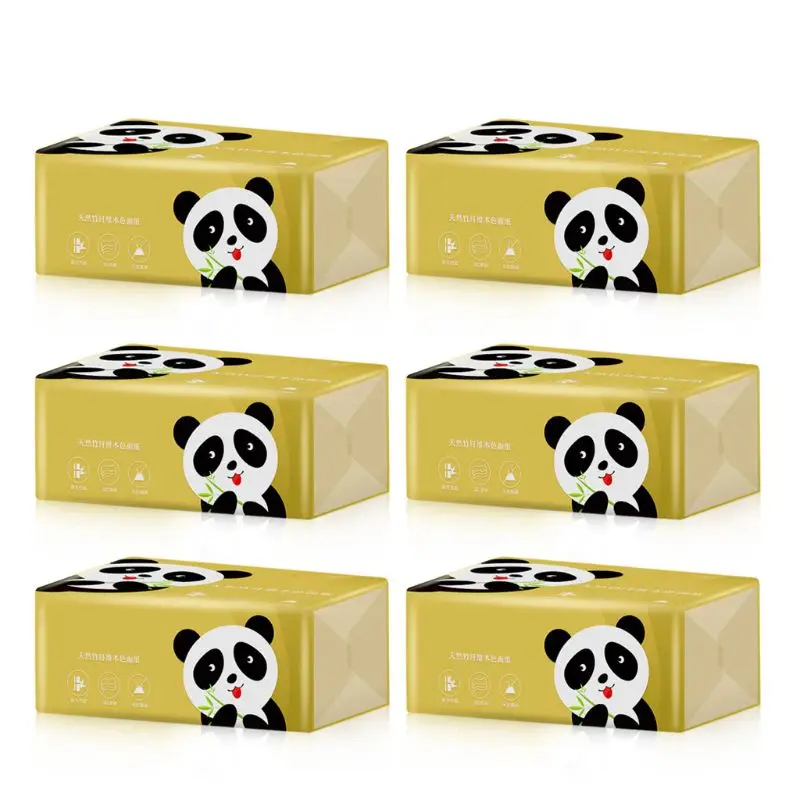 6 шт. шелковистая гладкая мягкая Премиум 3-слойная туалетная бумага кухонные