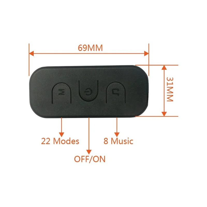 Беспроводное Bluetooth-устройство для управления музыкой с 28 клавишами совместимое