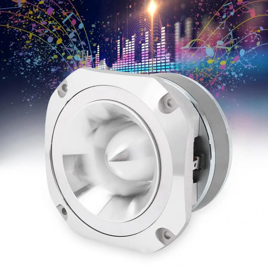 Алюминиевая Колонка серебристого цвета автомобильная стереосистема Hifi
