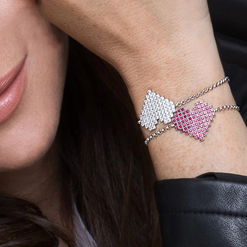 

925 Sterling Silver High Quality 1:1 Exquisite Orange Bracelet Logo Free Delivery Manufacturers Wholesale