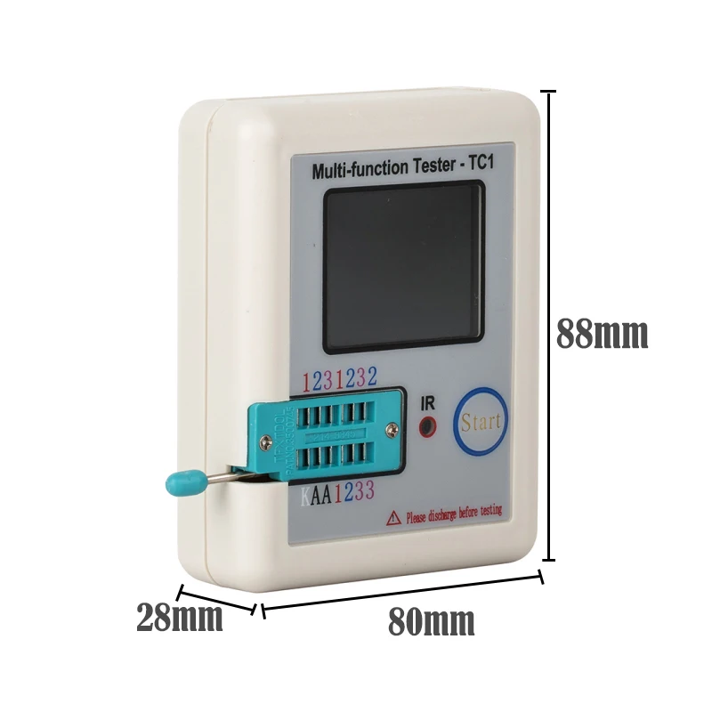 

1.8 inch Colorful Display Pocketable Multifunctional TFT -TC1 MOSFET IR Tester For Diode Triode