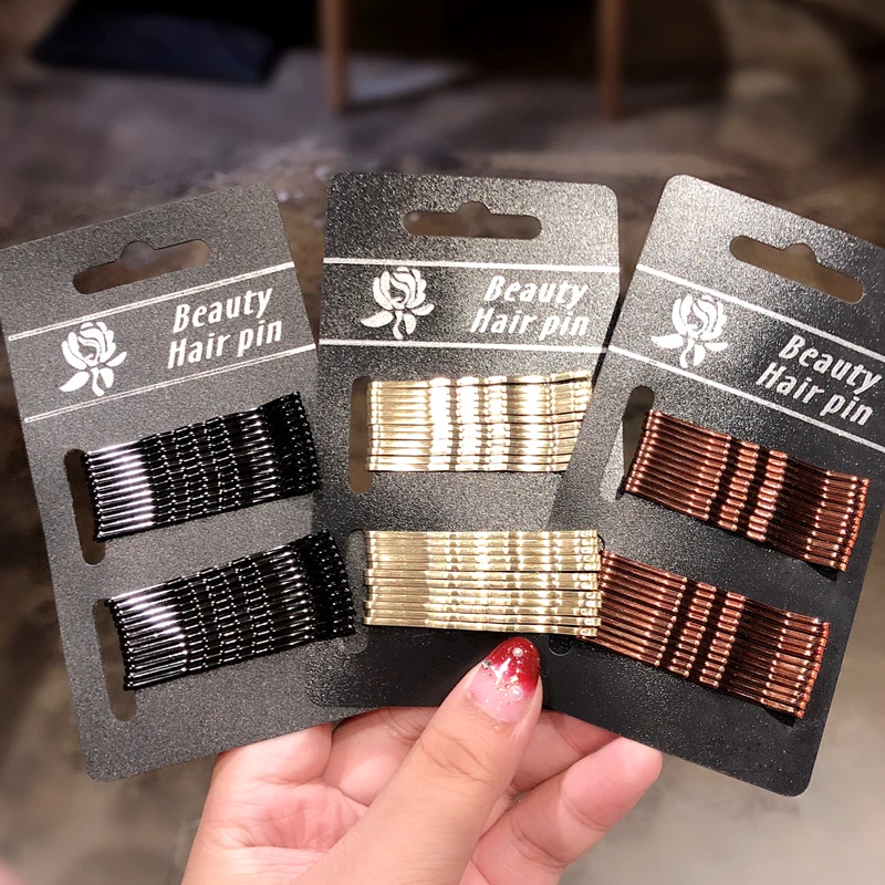 24 шт./компл. Новые Модные Элегантные женские заколки для волос 5 см черные