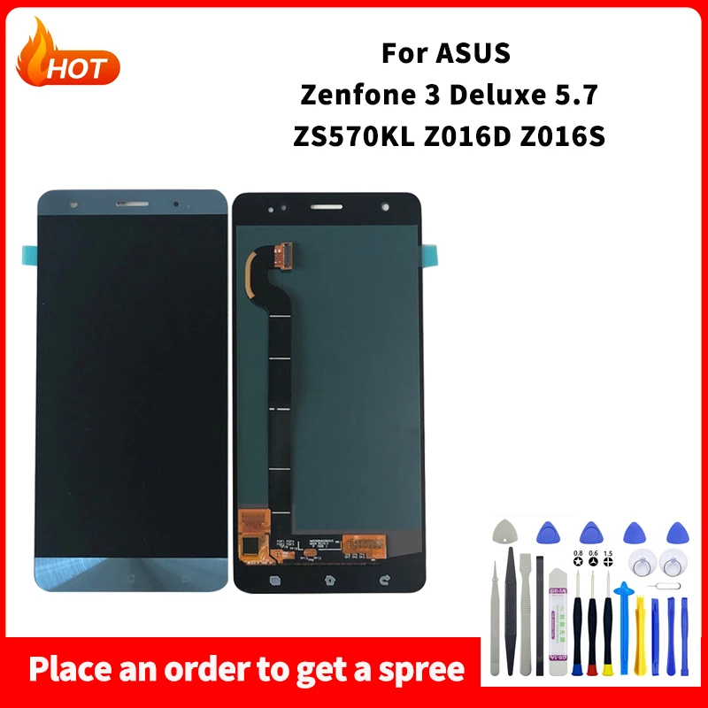 

LCD For Asus Zenfone 3 Deluxe 5.7 ZS570KL Z016D Z016S LCD Display Touch Screen Digitizer Assembly For Asus Zenfone Screen