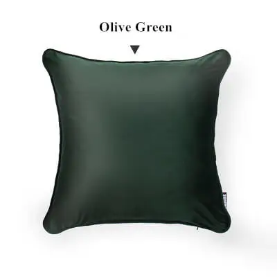 Olive Green LeRadore роскошный однотонный велюровый чехол для подушки, Наволочки для подушек, домашний клуб, компания, декоративный текстиль, 50*50 см, 60*60 см, 70*70 см - Цвет: Olive Green