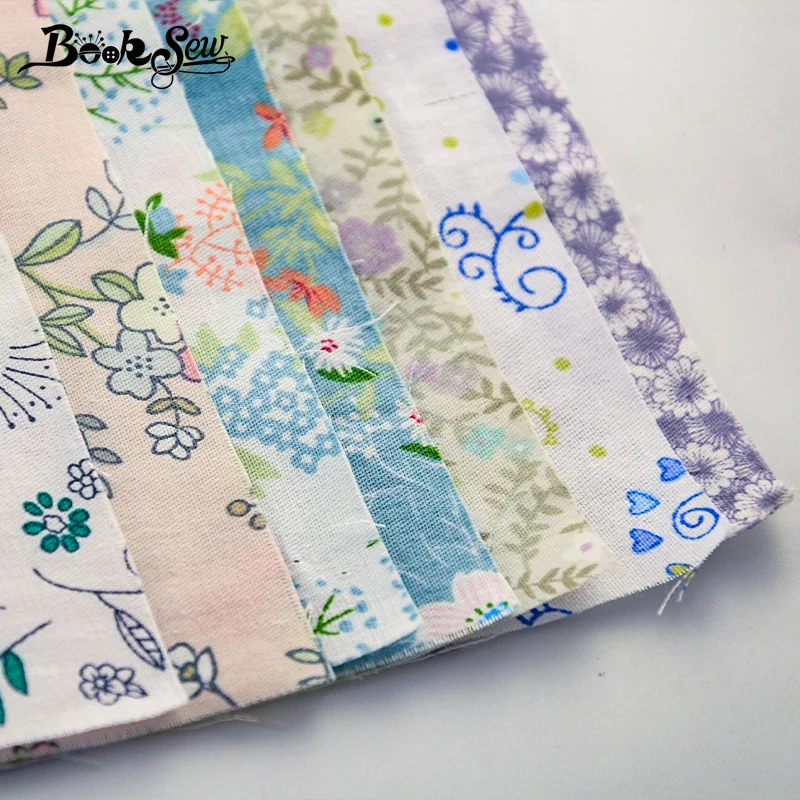 Booksew хлопковая ткань краситель 7 шт./лот 40x50 см сделай сам лоскутное шитье материал