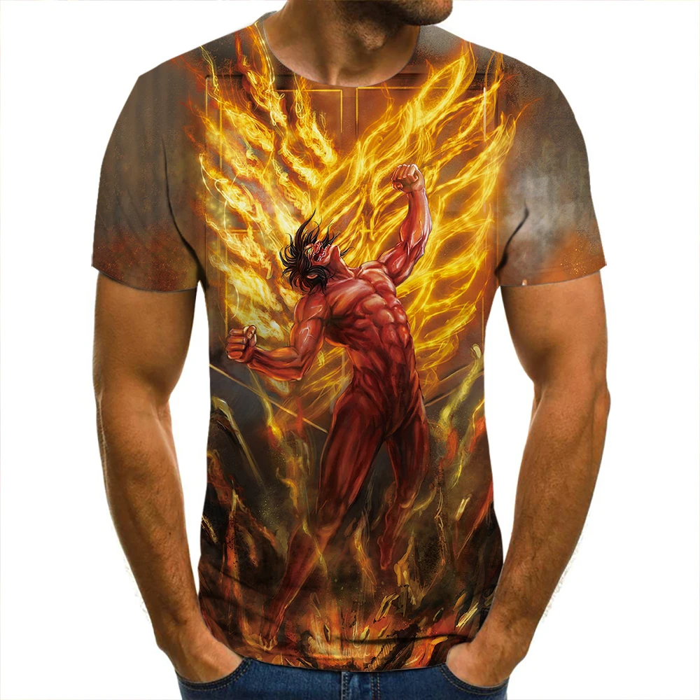 

3D Men T-Shirt Attack On Titan Monster Clothing Women Children Short Sleeve Cool Tees Fashion Casual Summer Boy Kids Streetwear