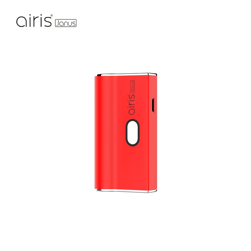 Красный Новинка! AIRISTECH Airis Janus 2в1 испаритель батарея для вейпа для Nic солевой стручок и 510 резьбовой картридж CBD система управления напряжением - Цвет: Красный