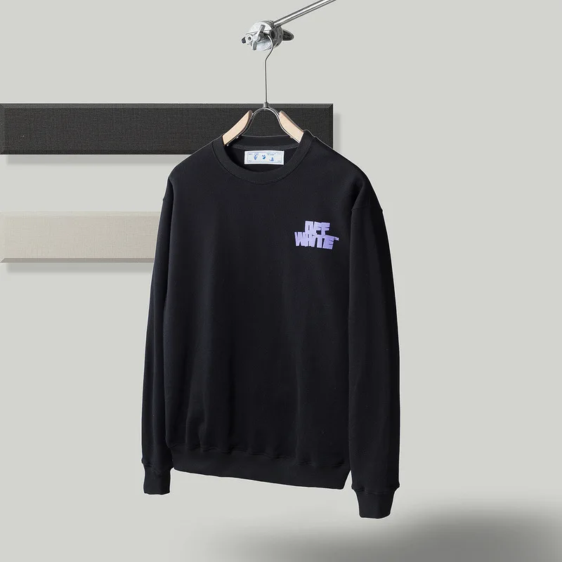 

Chao's gesture printed ow crew neck Pullover large OS base sweater