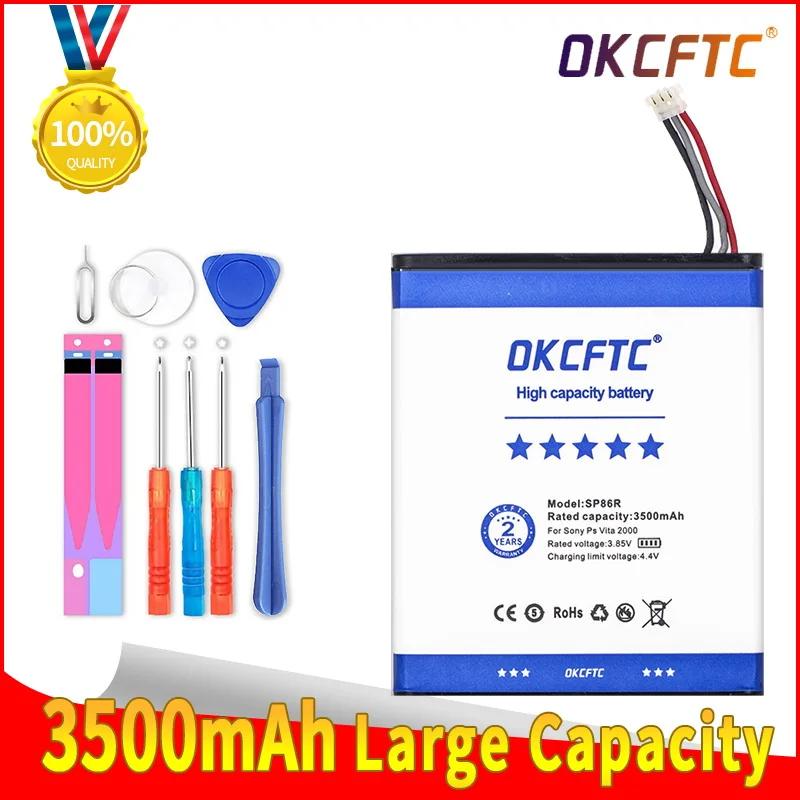 

OKCFTC 3500mAh SP86R Battery for sony Ps vita 2000 psvita2000 PSV 2XXX PSV SP86R PSV2000 PCH-2007 4-451-971-01 PS Vita 2007