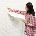 Настенные 3D стикеры 10 шт.Партия DIY, украшение для спальни с имитацией кирпича, водонепроницаемые самоклеящиеся обои для гостиной и кухни