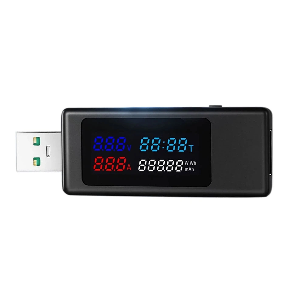 KEWEISI KWS-V30 USB измеритель мощности тестер IPS цветной дисплей 120 Вт детектор