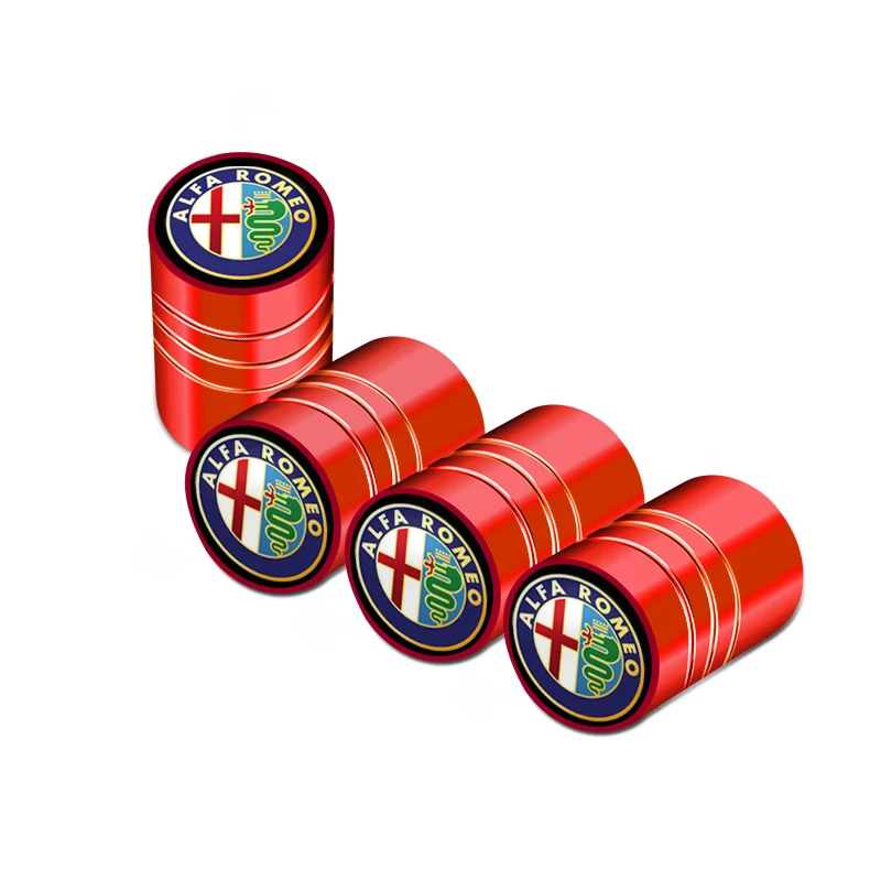 Колпачки клапанов автомобильных шин 4 шт. колпачки для стержней воздушных Alfa Romeo