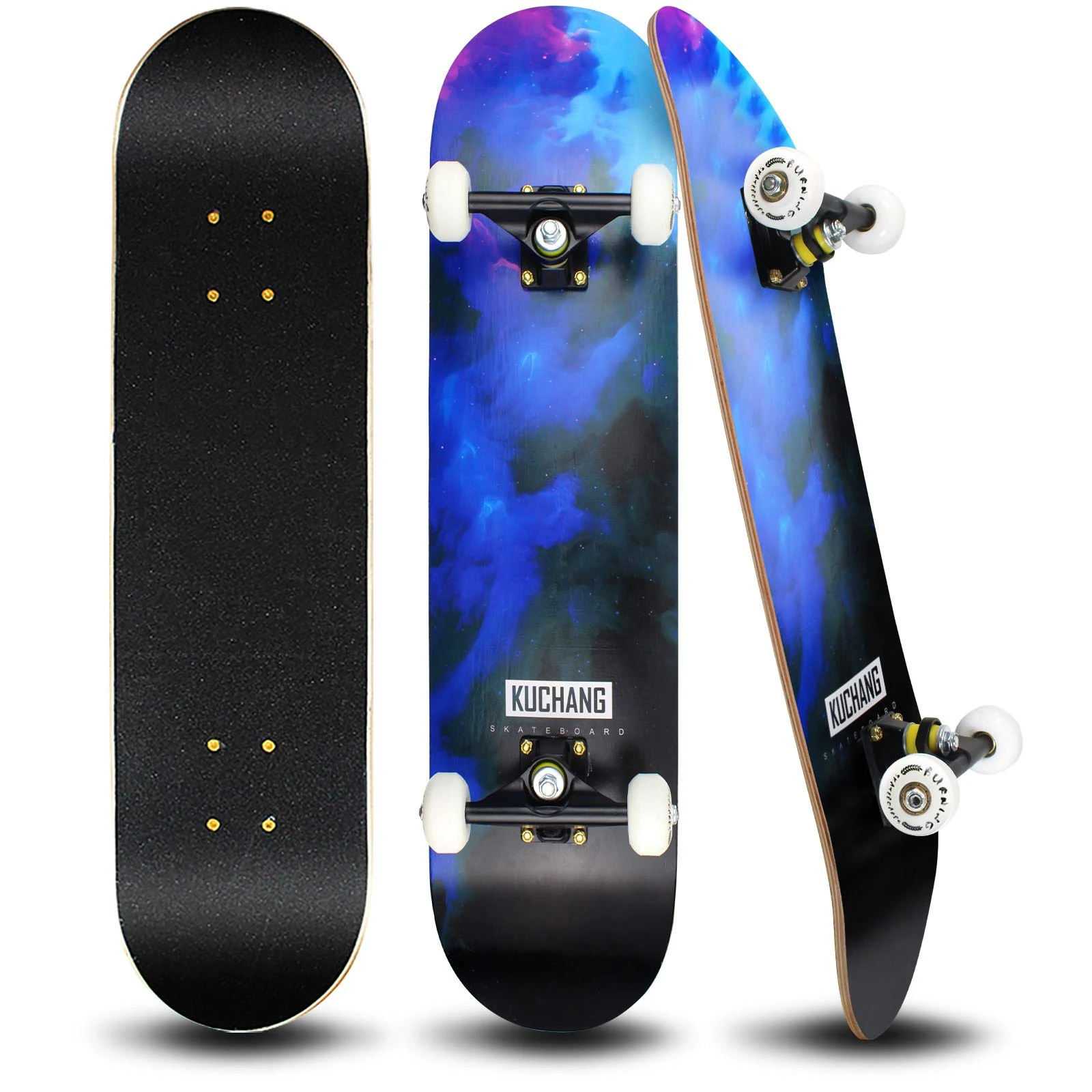 

Skateboards Standard Skateboards for Beginners Kids Boys Girls Teenager 31''x 8''Canadian Maple Cruiser Pro Skate Board,